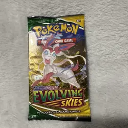 Nintendo Pokemon TCG Sword & Shield Evolving Skies Booster Pack 820650808777 - Image 1