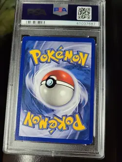 Pokemon TCG Aerodactyl Fossil 1st Edition Holo Prerelease PSA 8 - Image 2