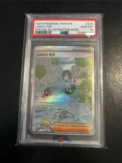 POKEMON 2024 Twlight Masquerade Special Illustration Rare LANA'S AID #219 PSA 10 - Image 1