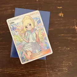 Pokemon Lillie Full Art Ultra Rare Trainer Supporter Holo SM Ultra Prism 151/156 - Image 1