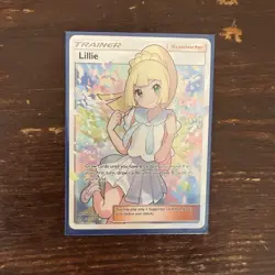 Pokemon Lillie Full Art Ultra Rare Trainer Supporter Holo SM Ultra Prism 151/156 - Image 3