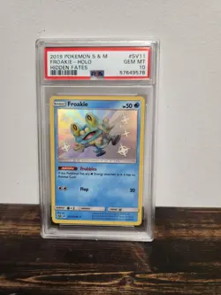 2019 Pokemon S & M Froakie Holo Hidden Fates PSA 10 Gem Mint SV11/SV94 FREE SHIP - Image 1