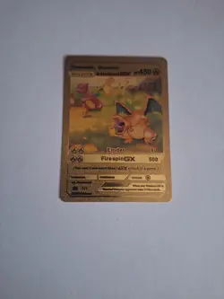 Pokemon Charmander Charmeleon Charizard GX HP450 Gold Foil NM 1/1 - Image 1