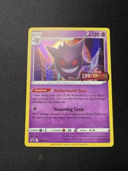 Gengar SWSH241 Prerelease Stamped Holo Promo Lost Origin Pokemon Card NM C3 - Image 1