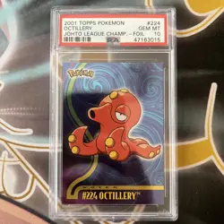 Octillery Foil Topps Pokemon Johto League Champions PSA 10 - Image 1