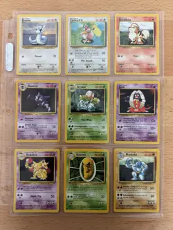 Nm Unlimited) COMPLETE Pokemon BASE Set Cards With Rares Non-Holo 17 - 102 - Image 3
