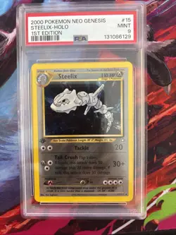 Steelix - Pokemon Neo Genesis #15 1st Edition - Mint PSA 9 - Image 1
