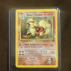 Pokemon TCG Blaine's Arcanine Gym Challenge 1 Holo Unlimited Rare - Image 1