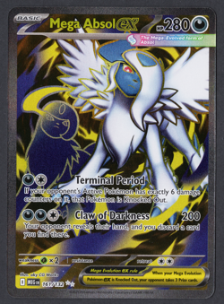 Pokemon TCG 2025 Mega Evolution Mega Absol EX 161/132 Full Art ENGLISH Card NM/M - Image 1