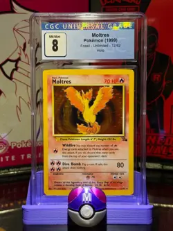 Pokemon Charity Auction: Graded Moltres and 1st Edition Fossil Cards Bundle - Image 2