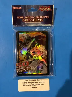 Yu-Gi-Oh ( ALBAZ - ECCLESIA ) 50 Small Card Sleeves - Official Konami Product - Image 1