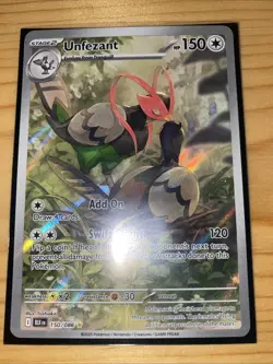 Unfezant 150/086 Pokemon TCG White Flare Black Bolt Illustration Rare Card - Image 1