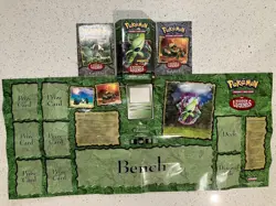 POKEMON 2004 EX HIDDEN LEGENDS BOX (NO CARDS) RULE BOOK, CARD LIST, AND BENCH - Image 1
