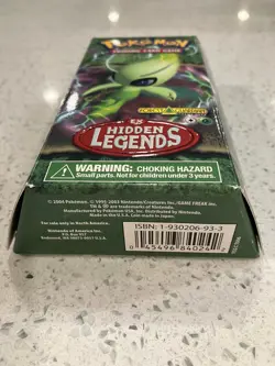 POKEMON 2004 EX HIDDEN LEGENDS BOX (NO CARDS) RULE BOOK, CARD LIST, AND BENCH - Image 4