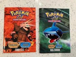 POKEMON 2004 TEAM AQUA (NO CARDS) BOX, RULE BOOK, CARD LIST, AND BENCH - Image 2