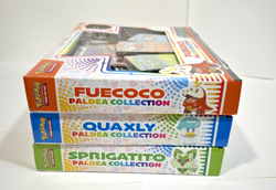 Sealed BUNDLE: Paldea Collection (Fuecoco, Quaxly, Sprigatito) Card and Pin set - Image 3