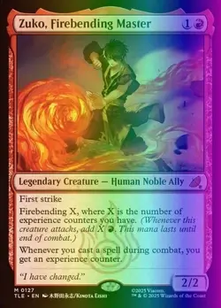 Zuko, Firebending Master M #0127 TLE Avatar: Eternal-Legal (Foil) Magic MTG - Image 1