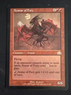 1x Avatar of Fury (82) Prophesy MP MTG Magic the Gathering x1 MKE - Image 1
