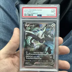 GRADED PSA 9 2022 Pokemon SWSH FA/Lugia V Silver Tempest #186 - Image 1