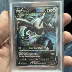 GRADED PSA 9 2022 Pokemon SWSH FA/Lugia V Silver Tempest #186 - Image 3