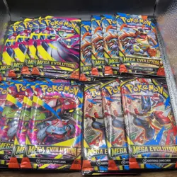 Pokemon Mega Evolution Phantasmal Flames Booster Pack Lot (15) New & Sealed - Image 1