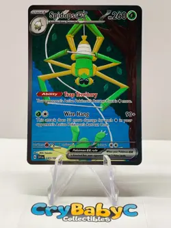 Pokemon Spidops ex 243/198 Base Set Scarlet & Violet Special Illustration Rare - Image 1