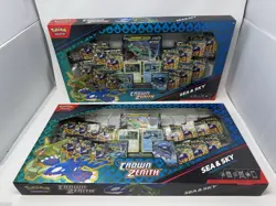 Pokemon TCG Crown Zenith Sea & Sky Premium Collection Box New Sealed. Lot of x2 - Image 1