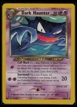 Dark Haunter 036/105 Neo Destiny Vintage WOTC Pokemon TCG LP - Image 1
