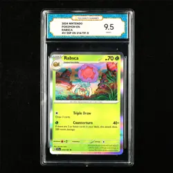 TQG 9.5 MINT+ 2024 Pokemon ENG Rabsca 014/191 R - Image 1
