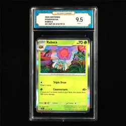 TQG 9.5 MINT+ 2024 Pokemon ENG Rabsca 014/191 R - Image 2