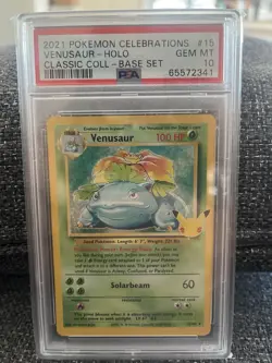 Pokemon Charizard/Blastoise/Venusaur Holo Set - PSA 10 🔥 2021 Poke Celebrations - Image 5
