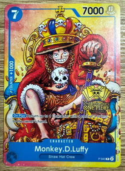 Monkey.D.Luffy P-043 2nd Anniversary Promo One Piece TCG - Image 1