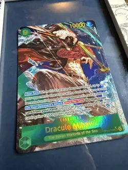 One Piece TCG - The Azure Sea's Seven - Dracule Mihawk OP14-119 SEC Alt Art - Image 4