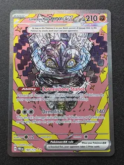 Pokemon Cornerstone Mask Ogerpon EX SIR 160/131 SV Prismatic Evolutions NM - Image 1