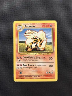 Arcanine 23/102 | Base Set | Non Holo Pokemon Card LP - Image 1