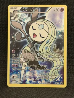 Pokemon XY120 Meloetta Black Star Promo Full Art Holo Rare - Image 1