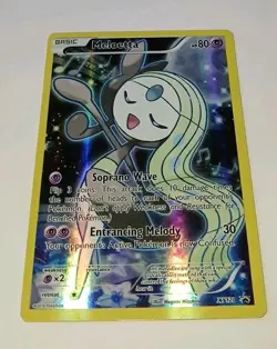 Pokemon MELOETTA XY120 Holo Black Star Promo Full Art NM 🌟 2016 TCG Card - Image 1