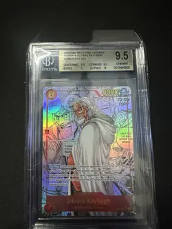 BGS 9.5 Silvers Rayleigh (Manga Alt Art) OP08-118 SEC Two Legends - ENG - Image 1