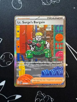 Lt. Surge's Bargain 185/132 Pokemon TCGMega Evolutions Special Illustration Rare - Image 1