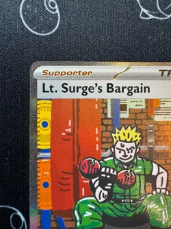 Lt. Surge's Bargain 185/132 Pokemon TCGMega Evolutions Special Illustration Rare - Image 2