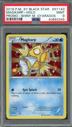 PSA 9 Magikarp (Promo) Shiny M Gyarados #XY143 Holo Pokemon Card B17 - Image 1