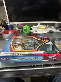 ROARING MOON EX BOX Pokemon TCG 4 Booster Packs + 4 Foil Promo Cards SEALED NEW - Image 2