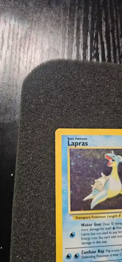 Pokemon TCG Lapras Fossil Holo Unlimited Rare Card 10/62 Vintage HP - Image 3