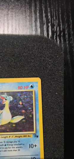 Pokemon TCG Lapras Fossil Holo Unlimited Rare Card 10/62 Vintage HP - Image 4