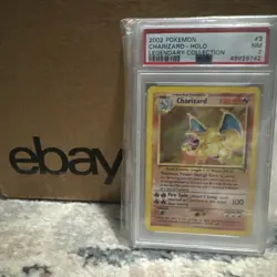 Charizard 3/110 Legendary Collection Holo Card PSA 7 - Image 2