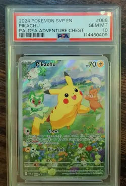 Pikachu 088 Sv: Scarlet & Violet Promo Cards Holo PSA 10 - Image 1