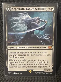Sephiroth Fabled Soldier Magic the Gathering Final Fantasy Regular - Image 1