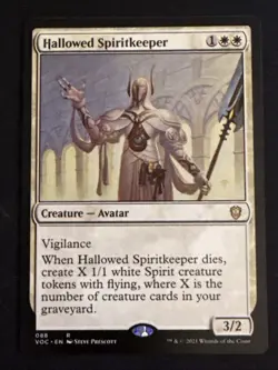1x Hallowed Spiritkeeper (088) Commander Innistrad: Crimson Vow LP MTG Magic x1 - Image 1