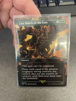MTG Last March of the Ents Borderless 0418 LTR NM - Image 1