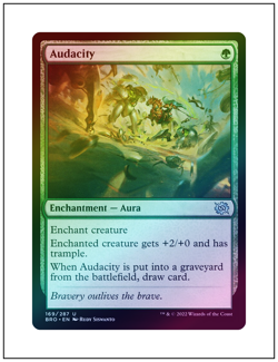 1x Audacity, Foil, Magic the Gathering MTG NM - Image 1
